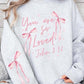 Pink Bow You Are So Loved Graphic Sweatshirt - 1985 the VAULT Boutique