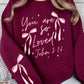 Pink Bow You Are So Loved Graphic Sweatshirt - 1985 the VAULT Boutique