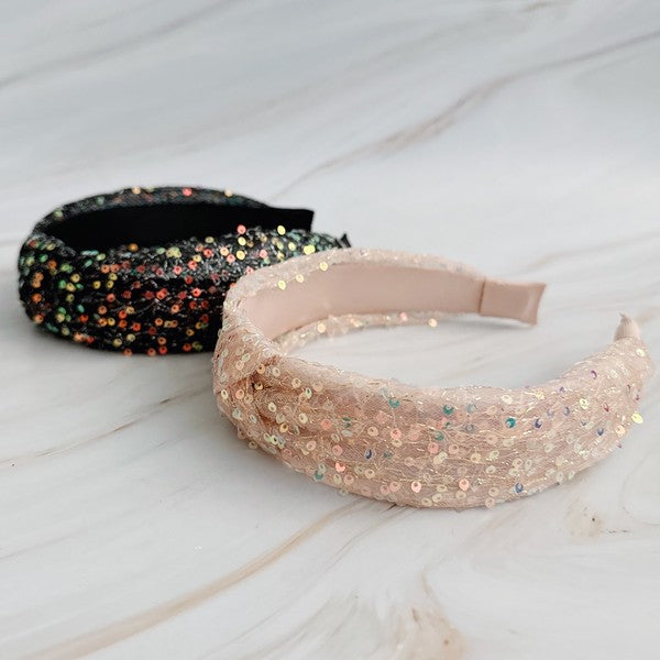 Shimmer Lover Knot Headband - 1985 the VAULT Boutique