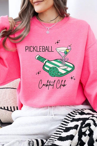 Pickleball Cocktail Club Graphic Sweatshirt - 1985 the VAULT Boutique