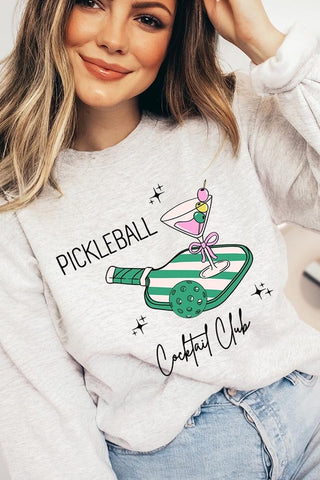 Pickleball Cocktail Club Graphic Sweatshirt - 1985 the VAULT Boutique