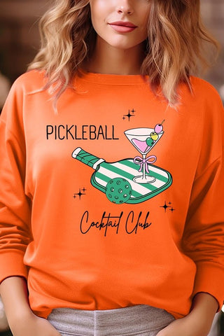 Pickleball Cocktail Club Graphic Sweatshirt - 1985 the VAULT Boutique