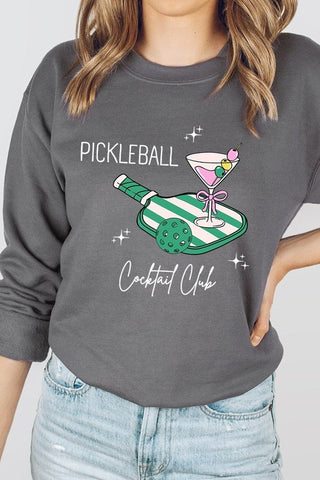 Pickleball Cocktail Club Graphic Sweatshirt - 1985 the VAULT Boutique