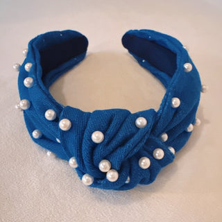 Pearls And Jeans Knotted Headband - 1985 the VAULT Boutique