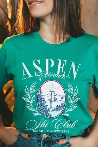 Aspen Ski Club Graphic Tee - 1985 the VAULT Boutique