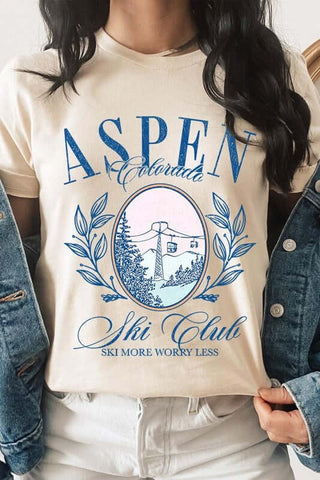 Aspen Ski Club Graphic Tee - 1985 the VAULT Boutique