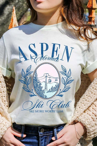 Aspen Ski Club Graphic Tee - 1985 the VAULT Boutique