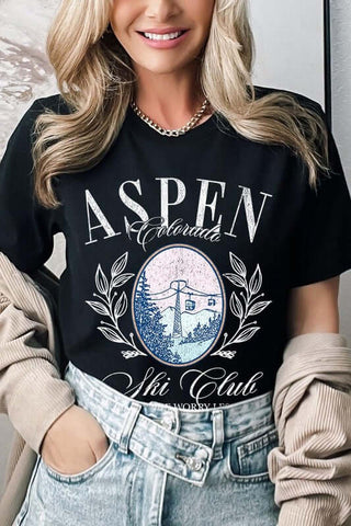 Aspen Ski Club Graphic Tee - 1985 the VAULT Boutique