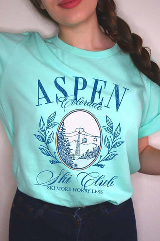 Aspen Ski Club Graphic Tee - 1985 the VAULT Boutique