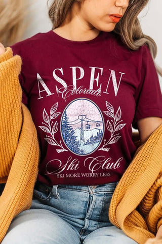 Aspen Ski Club Graphic Tee - 1985 the VAULT Boutique