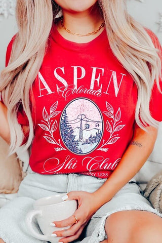 Aspen Ski Club Graphic Tee - 1985 the VAULT Boutique