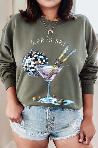 Apres Ski Club Graphic Sweatshirt - 1985 the VAULT Boutique