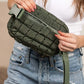 Evyn Quilted Puffer Sling Belt Bum Bag - 1985 the VAULT Boutique
