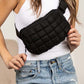 Evyn Quilted Puffer Sling Belt Bum Bag - 1985 the VAULT Boutique