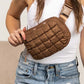 Evyn Quilted Puffer Sling Belt Bum Bag - 1985 the VAULT Boutique