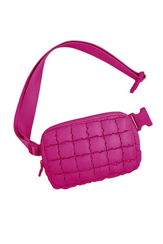 Evyn Quilted Puffer Sling Belt Bum Bag - 1985 the VAULT Boutique