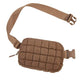 Evyn Quilted Puffer Sling Belt Bum Bag - 1985 the VAULT Boutique