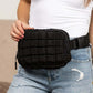 Evyn Quilted Puffer Sling Belt Bum Bag - 1985 the VAULT Boutique