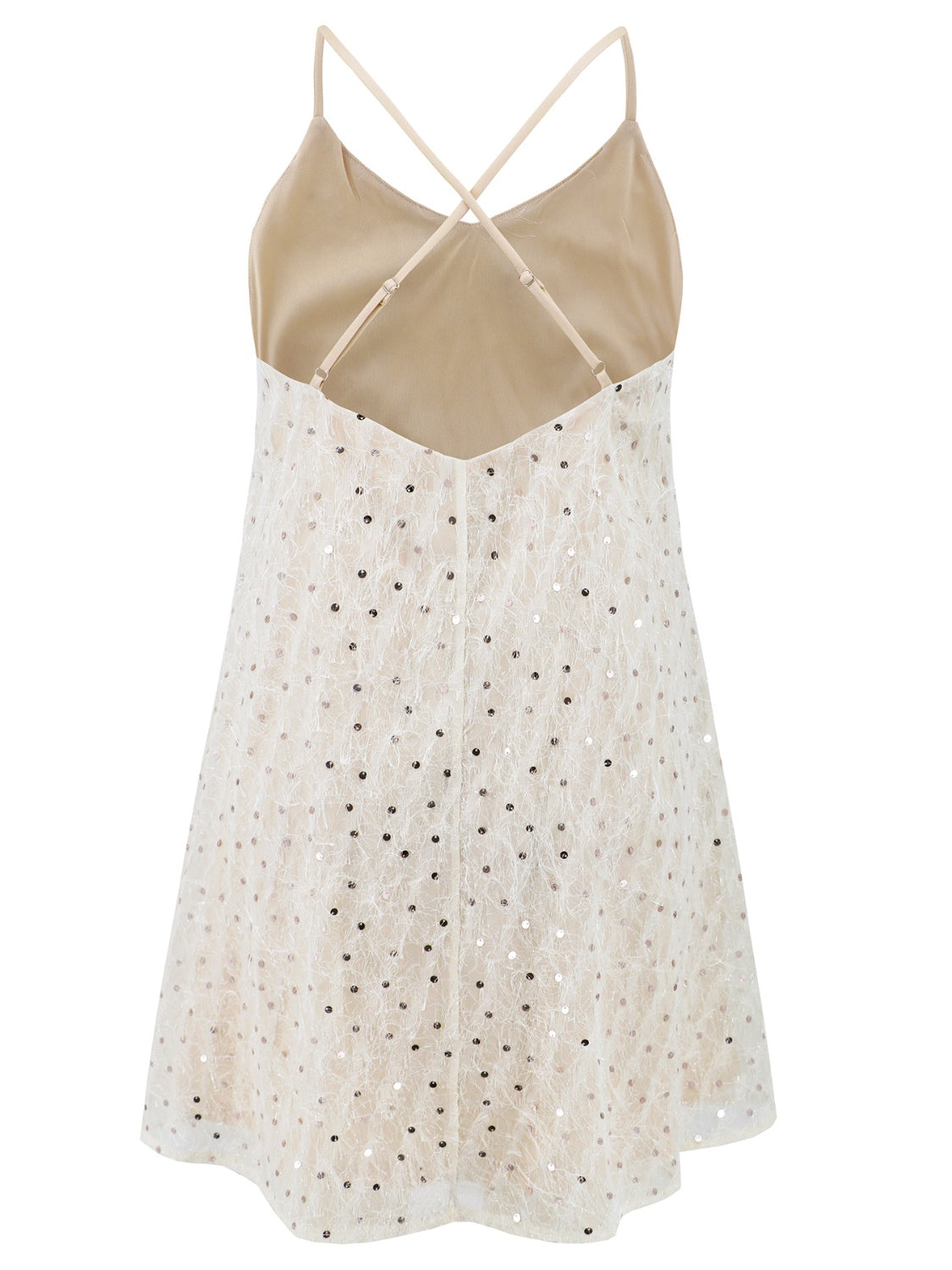 Sequin V-Neck Mini Cami Dress - 1985 the VAULT Boutique