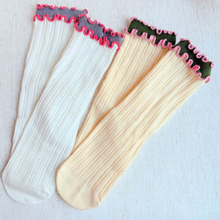 Rippled Ruffle Socks Set Of 2 - 1985 the VAULT Boutique