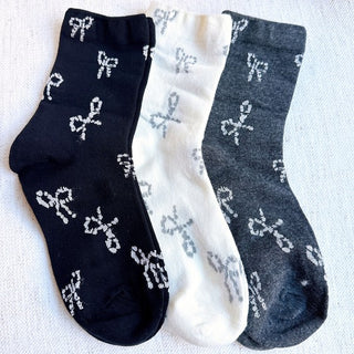 Lovely Bows Around Socks Set Of 3 - 1985 the VAULT Boutique