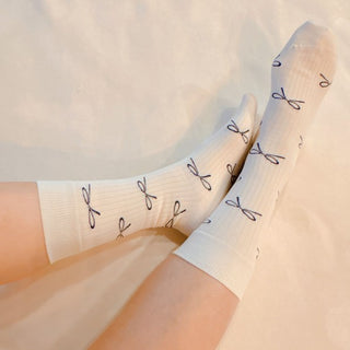 Bow Minimalist Socks Set Of 2 - 1985 the VAULT Boutique