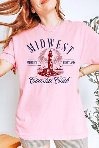 Midwest Coastal Club Graphic Heavy Cotton Tee - 1985 the VAULT Boutique