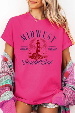 Midwest Coastal Club Graphic Heavy Cotton Tee - 1985 the VAULT Boutique