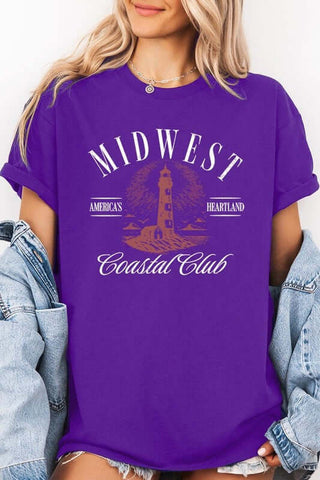 Midwest Coastal Club Graphic Heavy Cotton Tee - 1985 the VAULT Boutique