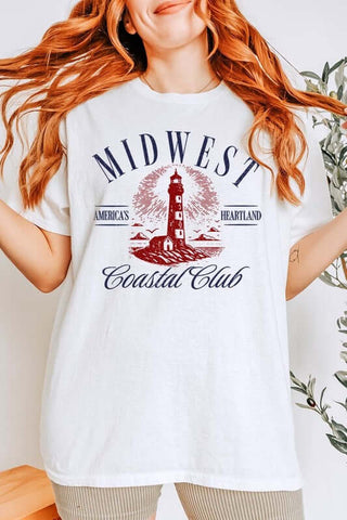 Midwest Coastal Club Graphic Heavy Cotton Tee - 1985 the VAULT Boutique