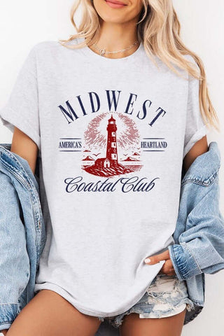 Midwest Coastal Club Graphic Heavy Cotton Tee - 1985 the VAULT Boutique