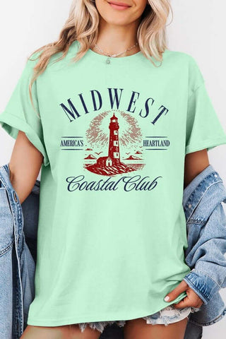 Midwest Coastal Club Graphic Heavy Cotton Tee - 1985 the VAULT Boutique