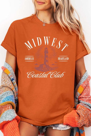 Midwest Coastal Club Graphic Heavy Cotton Tee - 1985 the VAULT Boutique