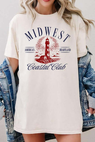 Midwest Coastal Club Graphic Heavy Cotton Tee - 1985 the VAULT Boutique