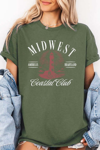 Midwest Coastal Club Graphic Heavy Cotton Tee - 1985 the VAULT Boutique