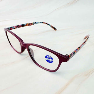 Paisley In Color Blue Light Reading Glasses - 1985 the VAULT Boutique