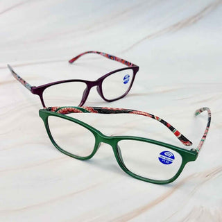 Paisley In Color Blue Light Reading Glasses - 1985 the VAULT Boutique