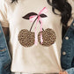 Leopard Cherry Bow Graphic Tee - 1985 the VAULT Boutique