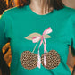 Leopard Cherry Bow Graphic Tee - 1985 the VAULT Boutique
