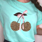 Leopard Cherry Bow Graphic Tee - 1985 the VAULT Boutique