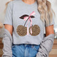 Leopard Cherry Bow Graphic Tee - 1985 the VAULT Boutique