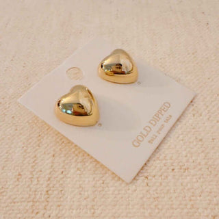 Penny Lovely Heart Stud Earrings - 1985 the VAULT Boutique