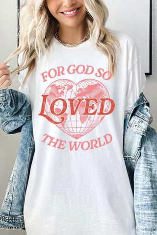 For God So Loved the World Graphic Heavy Cotton Tee - 1985 the VAULT Boutique