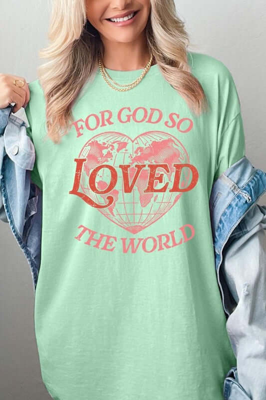 For God So Loved the World Graphic Heavy Cotton Tee - 1985 the VAULT Boutique