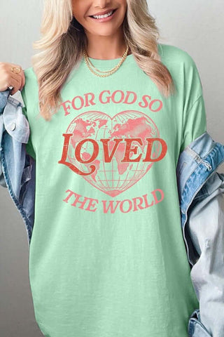 For God So Loved the World Graphic Heavy Cotton Tee - 1985 the VAULT Boutique