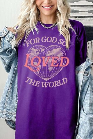 For God So Loved the World Graphic Heavy Cotton Tee - 1985 the VAULT Boutique