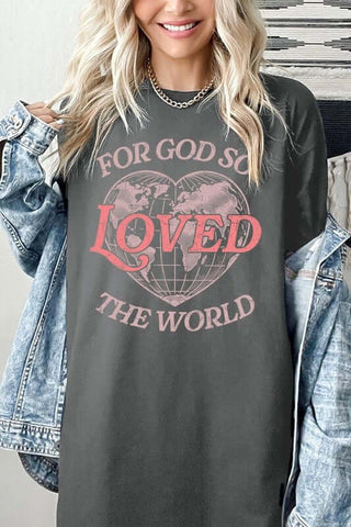 For God So Loved the World Graphic Heavy Cotton Tee - 1985 the VAULT Boutique