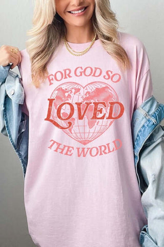 For God So Loved the World Graphic Heavy Cotton Tee - 1985 the VAULT Boutique