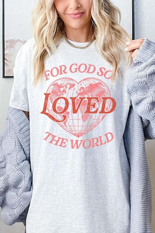 For God So Loved the World Graphic Heavy Cotton Tee - 1985 the VAULT Boutique