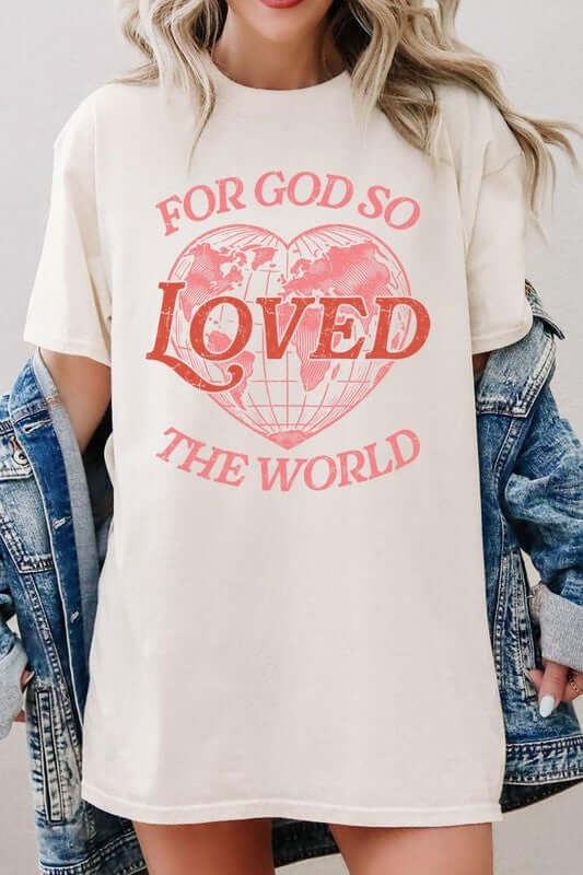 For God So Loved the World Graphic Heavy Cotton Tee - 1985 the VAULT Boutique
